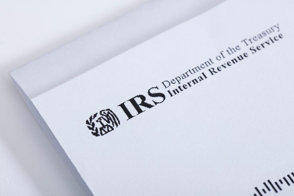 IRS tax notice correspondence