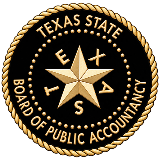 Texas State Board of Public Accountancy emblem